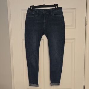 Levi's Dark Blue Ankle Jeans